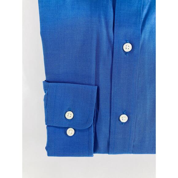 NWT Buttoned Down Blue Classic Long Sleeve Button Down Shirt Men's Size 14.5 32 - Picture 3 of 5